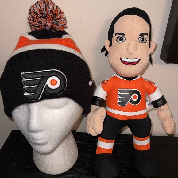 Philadelphia Flyers Kids Bundle: Ski Hat and Briere Doll - Picture 2 of 10